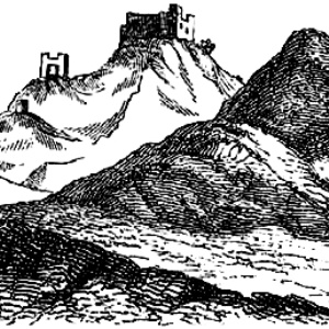 Ruderi del Castello di Monreale, dall’Itinerario di La Marmora